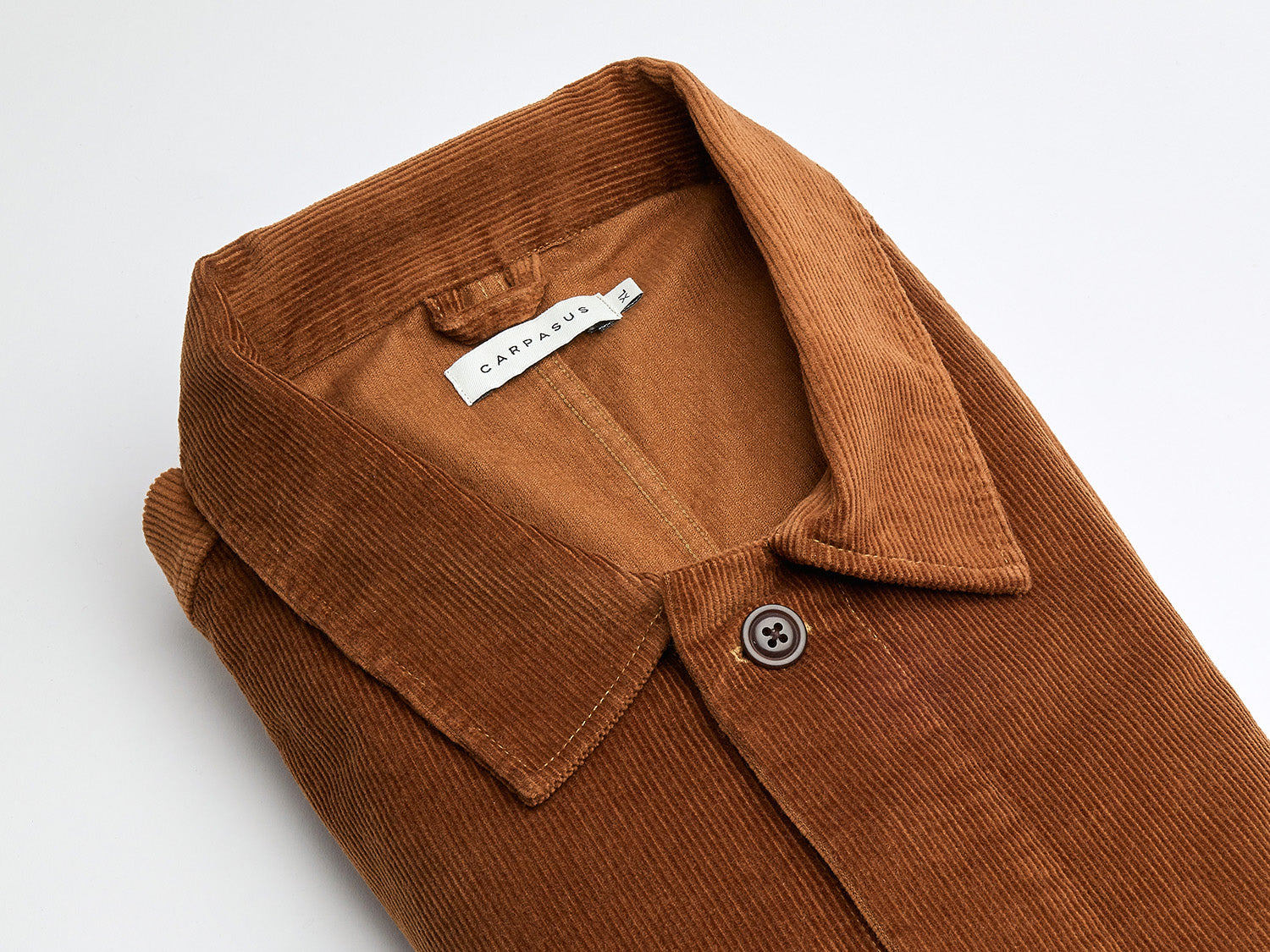 carpasus sustainable organic cotton corduroy overshirt brown. Nachhaltiges Carpasus Overshirt Cord aus Bio Baumwolle in Braun