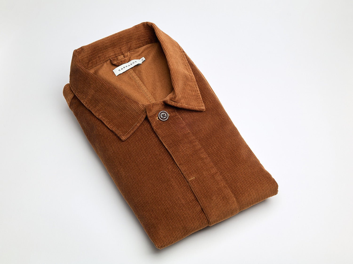 carpasus sustainable organic cotton corduroy overshirt brown. Nachhaltiges Carpasus Overshirt Cord aus Bio Baumwolle in Braun