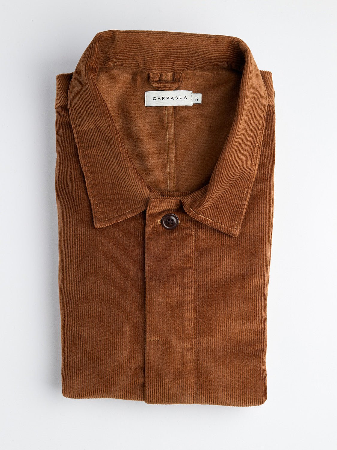 carpasus sustainable organic cotton corduroy overshirt brown. Nachhaltiges Carpasus Overshirt Cord aus Bio Baumwolle in Braun