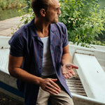 carpasus sustainable organic linen shirt maloja bordeaux. Nachhaltiges Carpasus Hemd Maloja Bordeaux aus Bio Leinen 