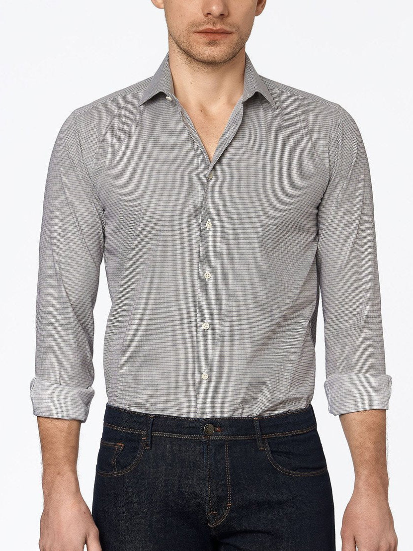 carpasus sustainable organic cotton tailor-made shirt black yellow check. Nachhaltiges Carpasus Masshemd aus Bio Baumwolle in Karo Schwarz Gelb