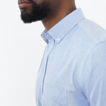 carpasus sustainable organic cotton oxford shirt blue. Nachhaltiges Carpasus Oxford Hemd aus Bio Baumwolle in Blau