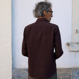 Flannel Shirt Alcea Bordeaux