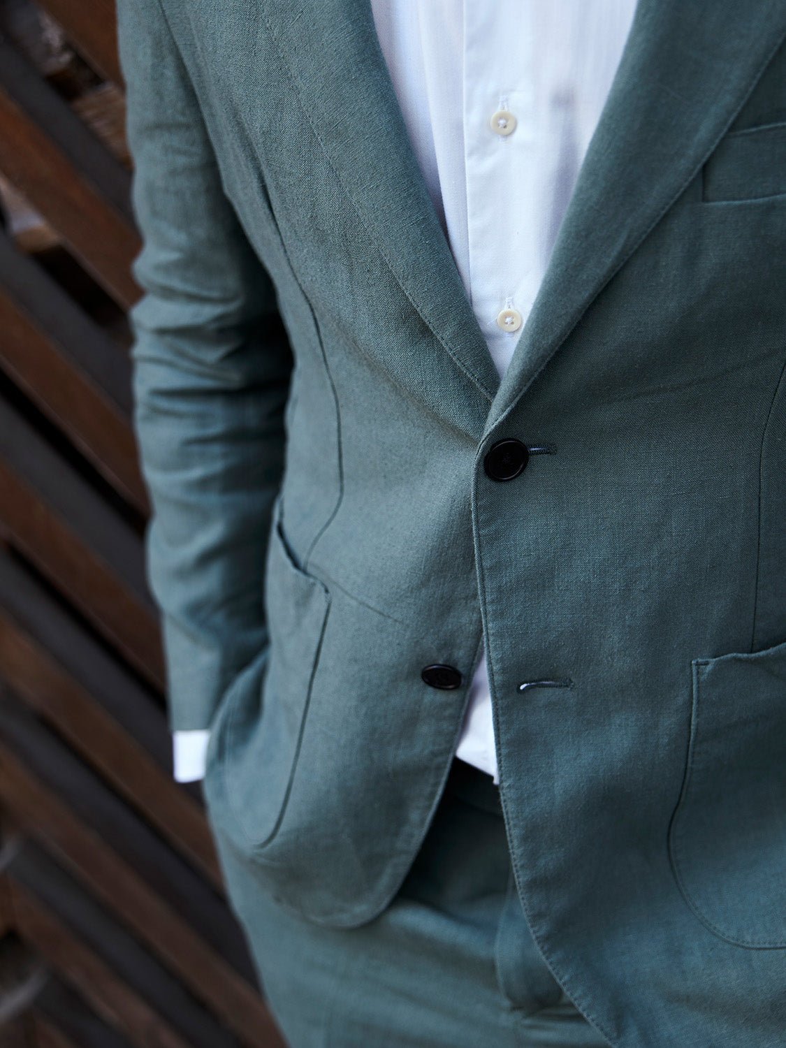 Suit Casca Jacket Linen Olive