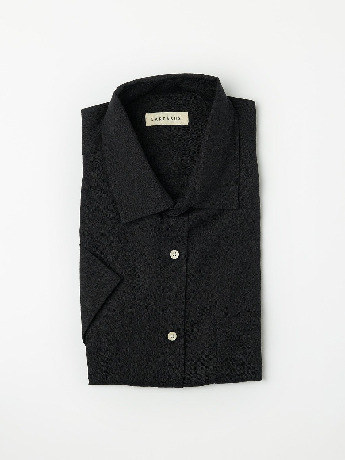 Linen Shirt Short Lido Black