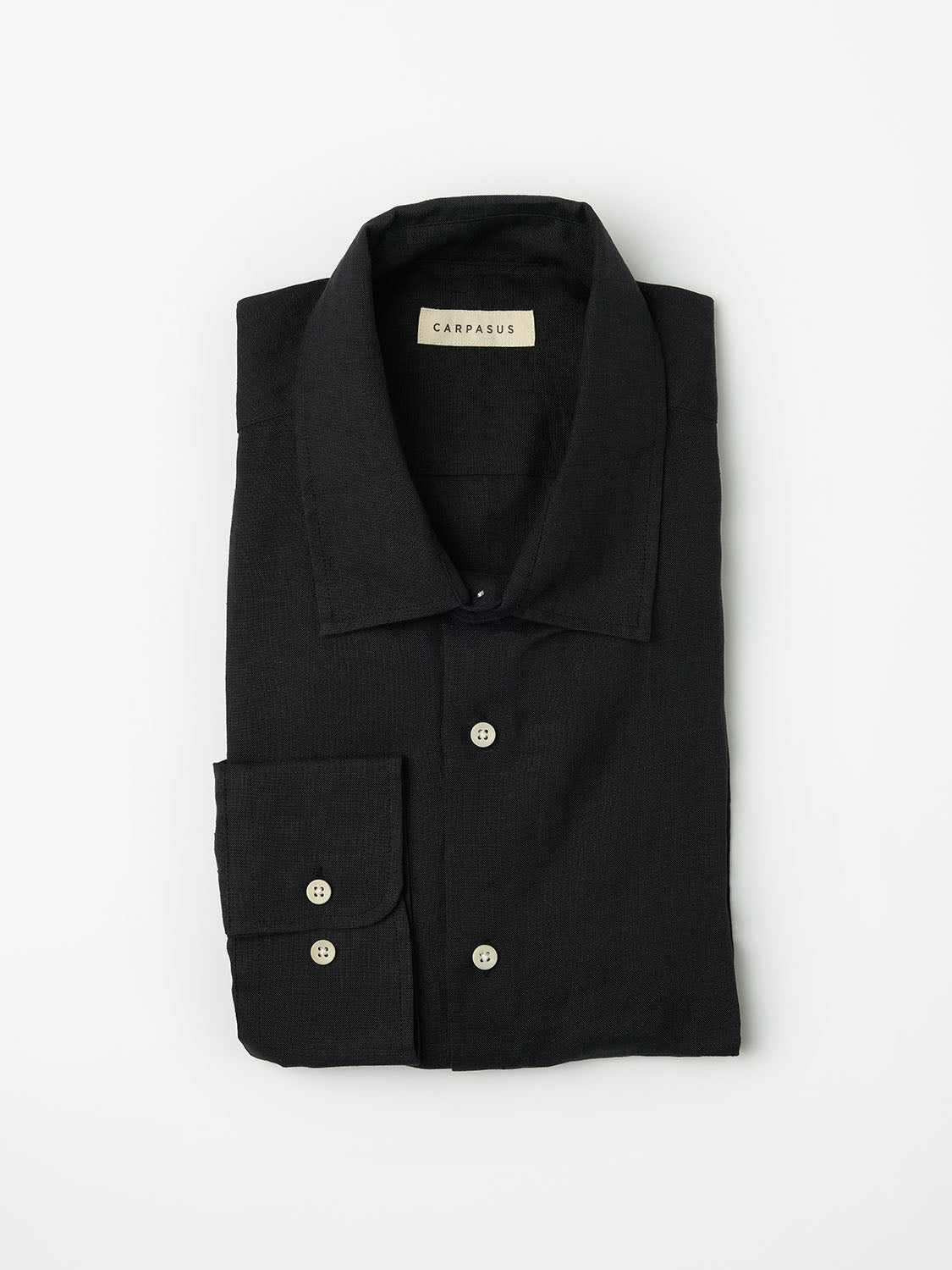 Tailor-made easy Linen Shirt Verzasca Black