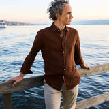 Linen Shirt Nuve Brown