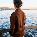 Linen Shirt Nuve Brown