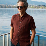 Linen Shirt Praia Brown