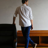 Flannel Shirt Populus White