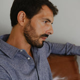 Flannel Shirt Gurin Navy