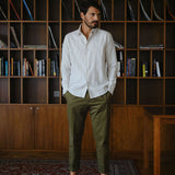 Flannel Shirt Lupo White/Brown